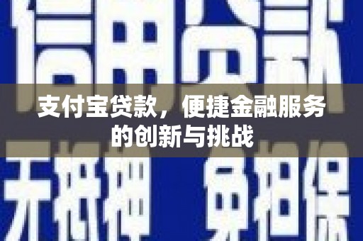 平安支付宝贷款，便捷金融服务的创新与挑战