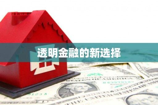 平安透明金融的新选择