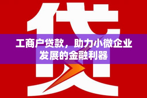 平安工商户贷款，助力小微企业发展的金融利器