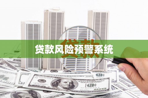 平安贷款风险预警系统