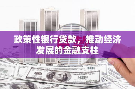 平安政策性银行贷款，推动经济发展的金融支柱