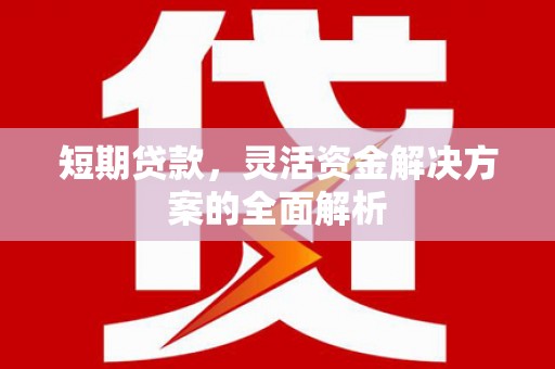 平安短期贷款，灵活资金解决方案的全面解析