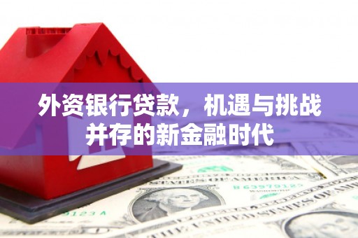 平安外资银行贷款，机遇与挑战并存的新金融时代