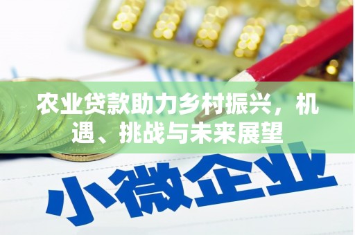 平安农业贷款助力乡村振兴，机遇、挑战与未来展望