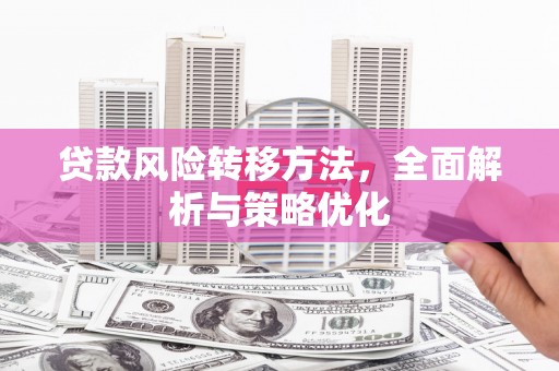 平安贷款风险转移方法，全面解析与策略优化