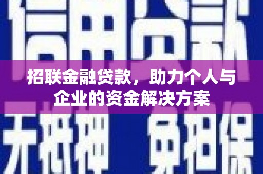 平安招联金融贷款，助力个人与企业的资金解决方案