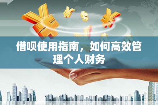 平安借呗使用指南，如何高效管理个人财务