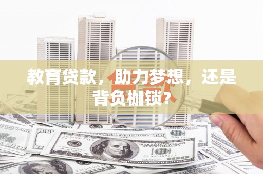 平安教育贷款，助力梦想，还是背负枷锁？
