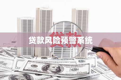平安贷款风险预警系统