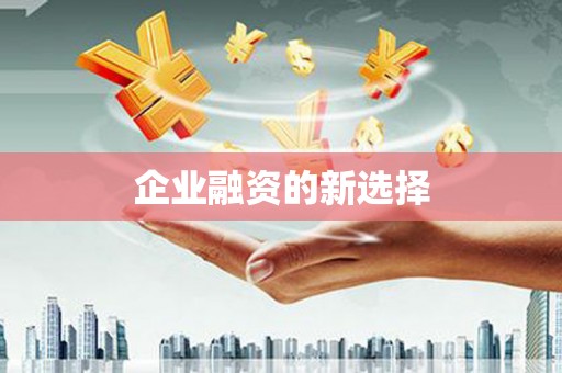 平安企业融资的新选择