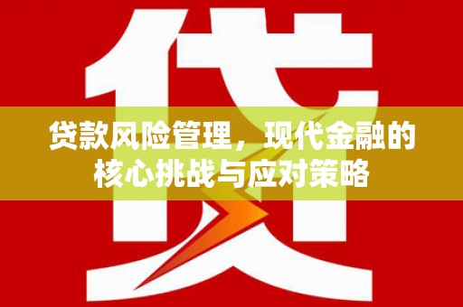 平安贷款风险管理，现代金融的核心挑战与应对策略