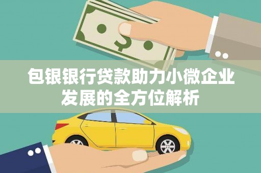 平安包银银行贷款助力小微企业发展的全方位解析