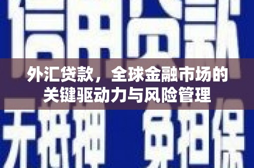 平安外汇贷款，全球金融市场的关键驱动力与风险管理