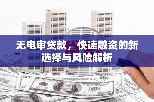 平安无电审贷款，快速融资的新选择与风险解析