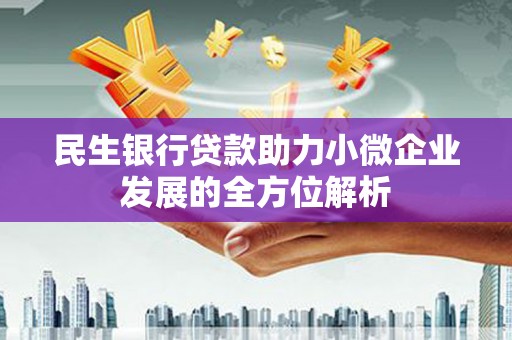 平安民生银行贷款助力小微企业发展的全方位解析