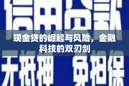 平安现金贷的崛起与风险，金融科技的双刃剑