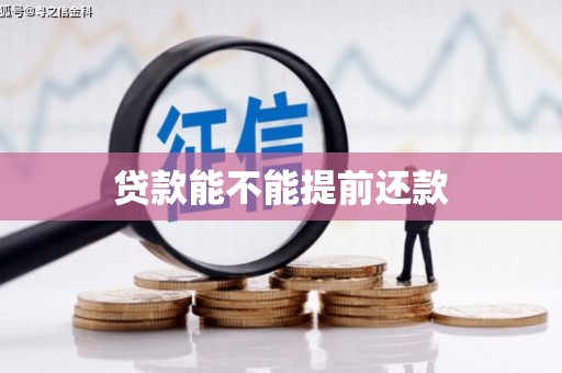 平安贷款能不能提前还款