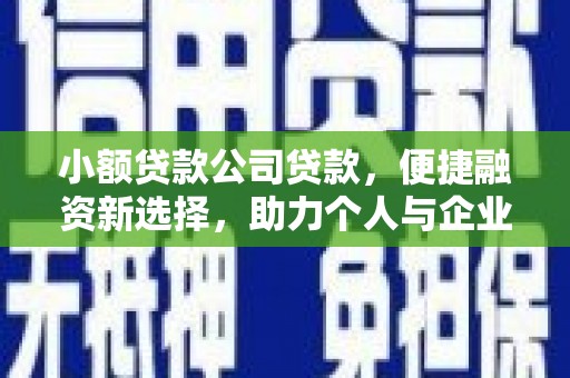 平安小额贷款公司贷款，便捷融资新选择，助力个人与企业成长