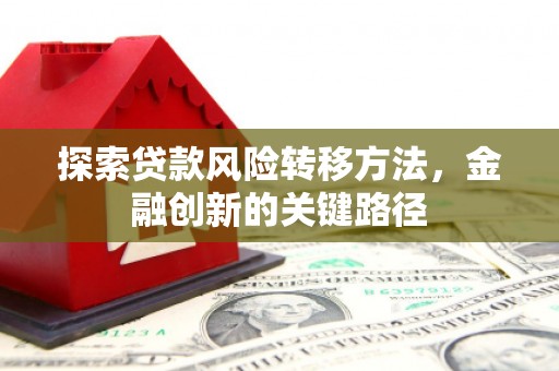 平安探索贷款风险转移方法，金融创新的关键路径
