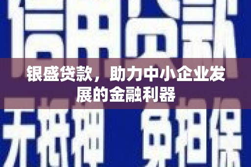 平安银盛贷款，助力中小企业发展的金融利器
