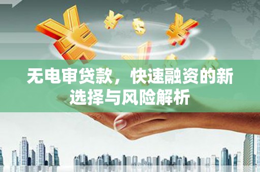 平安无电审贷款，快速融资的新选择与风险解析