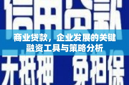 平安商业贷款，企业发展的关键融资工具与策略分析
