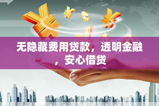平安无隐藏费用贷款，透明金融，安心借贷