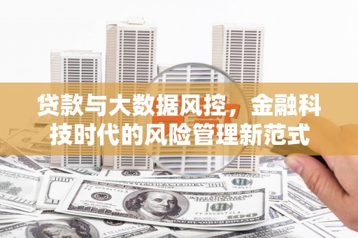 平安贷款与大数据风控，金融科技时代的风险管理新范式