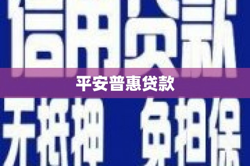 平安普惠贷款