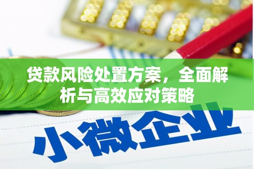平安贷款风险处置方案，全面解析与高效应对策略