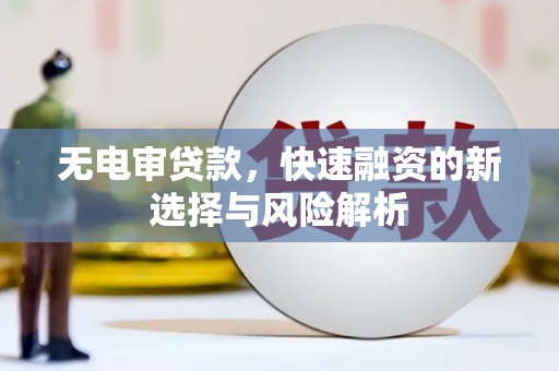 平安无电审贷款，快速融资的新选择与风险解析