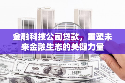 平安金融科技公司贷款，重塑未来金融生态的关键力量