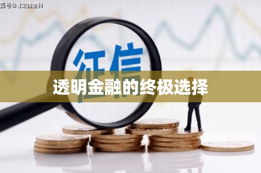 平安透明金融的终极选择