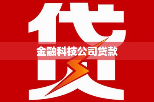 平安金融科技公司贷款