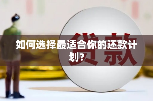 平安如何选择最适合你的还款计划？