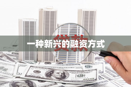 平安一种新兴的融资方式