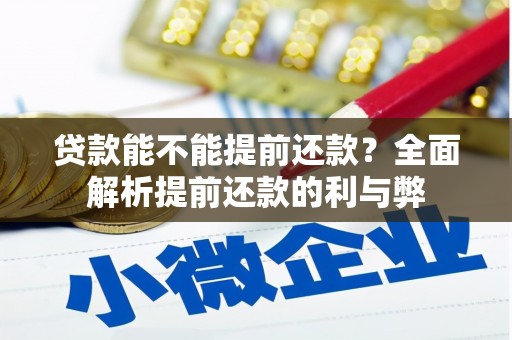 平安贷款能不能提前还款？全面解析提前还款的利与弊